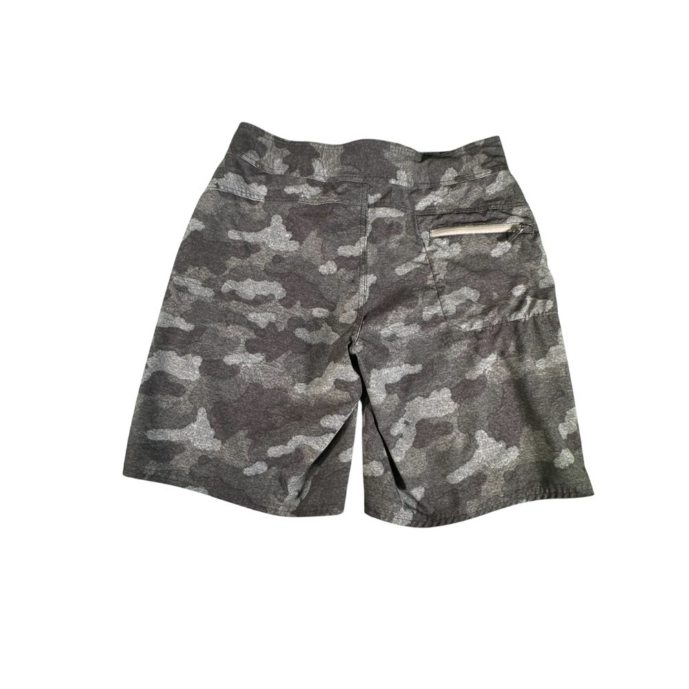 Under Armour HeatGear Camo Board Shorts Men's 32 Gray Swim Trunks Surf Loose Fit - Picture 10 of 11